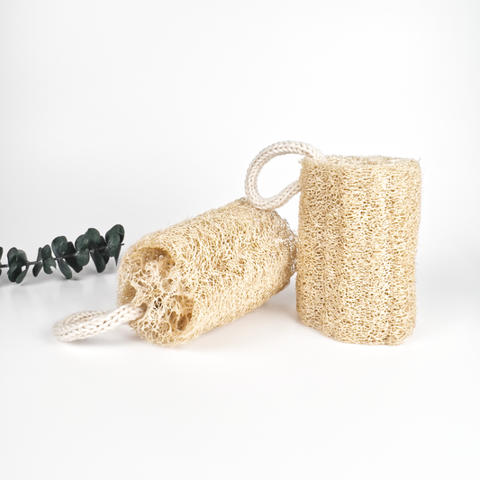 Unbleached Natural Loofah | Daily Exfoliating Duo